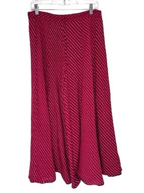 Biba Boho Palazzo Pants Metallic Trim M